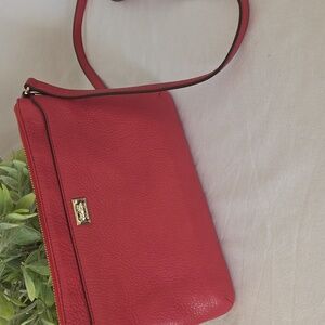 Coach Leather Red Crossbody Bag